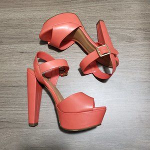 Charlotte Russe orange heels